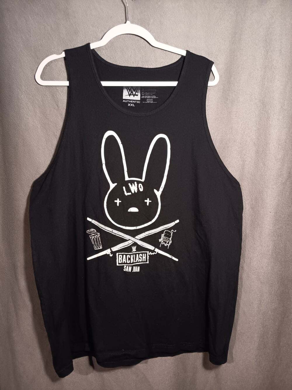 WWE Bad Bunny LWO Backlash San Juan 2023 Tank Top XXL Black Puerto Rico
